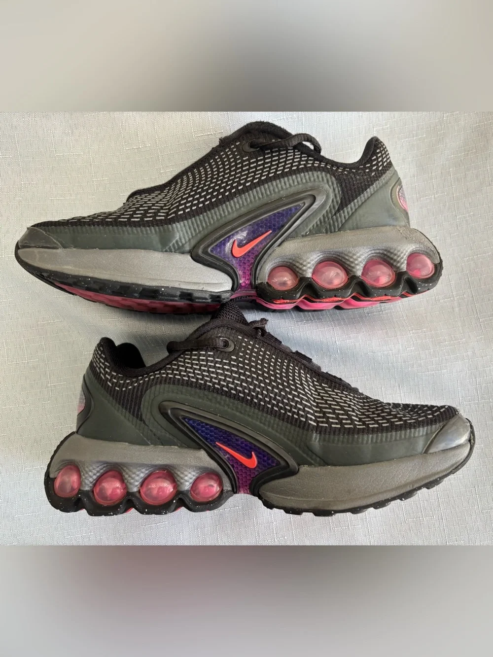 Nike Youth Air Max Dn GS Black Smoke Grey Shoes FB8987-008 Size 1Y